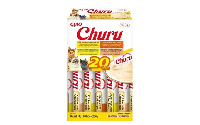 Churu Cat Chicken Varieties With Beef 20x14gr
