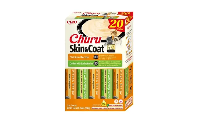 Churu Cat Skin&coat Chicken Varieties - 20 Units