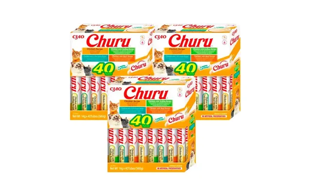 Churu Cats Chicken Varieties - Pack 3 X 40x14gr