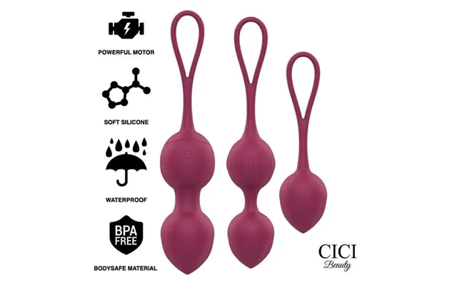 Cici Beauty Premium Silicone 3 Vibratoare Kegel Beads Control De La Distan