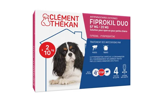 Clement-thekan Fiprokil Duo Flea And Tick Repellent For Dogs 2-10 Kg 0