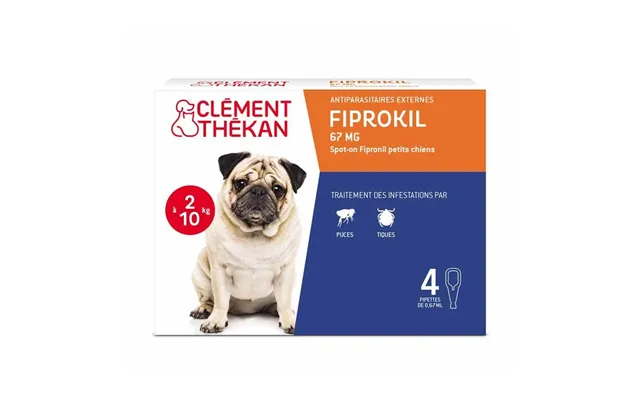 Clement-thekan Fiprokil Fleas And Ticks For Dogs 2-10 Kg 0.67ml X 4 Pipettes