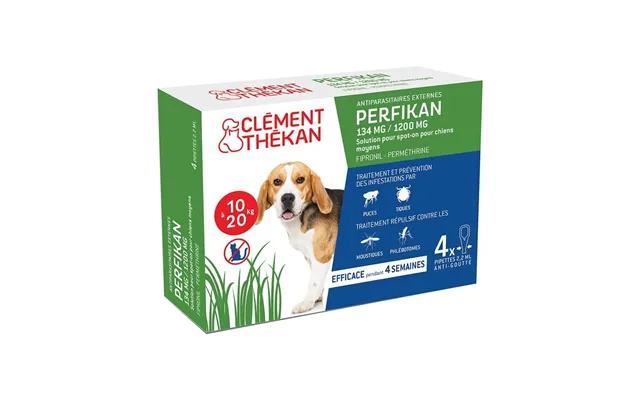 Clement-thekan Fleas And Ticks Dog 10-20kg 4 Pipettes