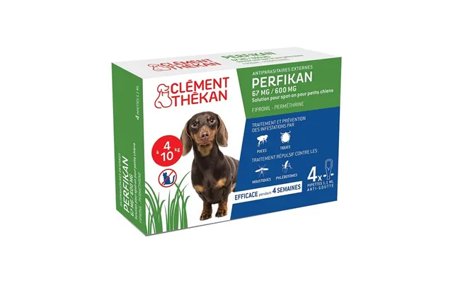 Clement-thekan Fleas And Ticks Dog 4-10kg 4 Pipettes