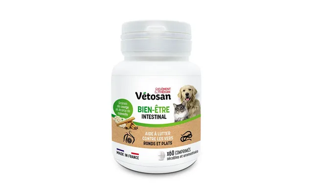 Clement-thekan Vétosan Anti-worming Dog And Cat 60 Tablets