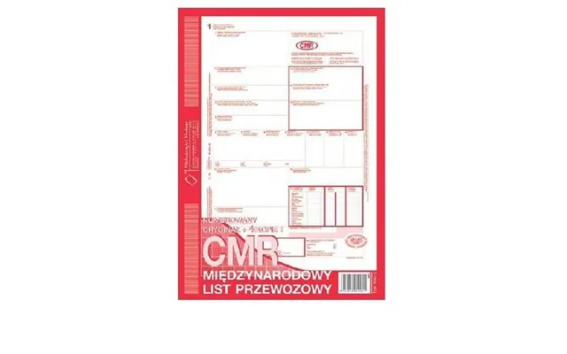 Cmr International Letter Of Carriage - 80 Sheets