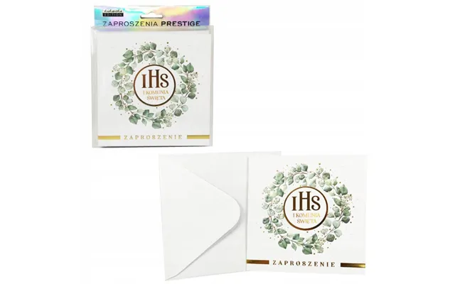 Communion Invitation With Envelope 14.5cm X 14.5cm Mix