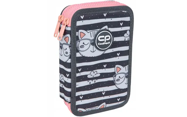 Coolpack 2 Compartment Pencil Case With Accessories Jumper 2 Catnip