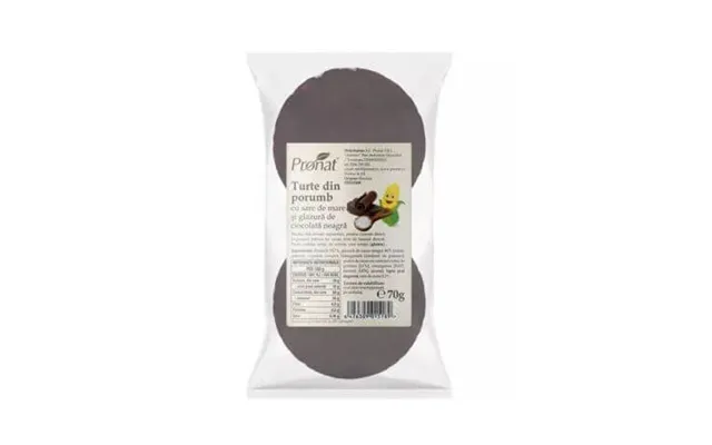Corn Cakes With Sea Salt And Dark Chocolate Glaze - 70 G