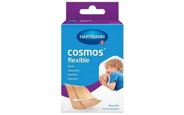 Cosmos Flexible Elastic Cut Dressing Non-woven Flesh Color 6cm X 1m 1pc
