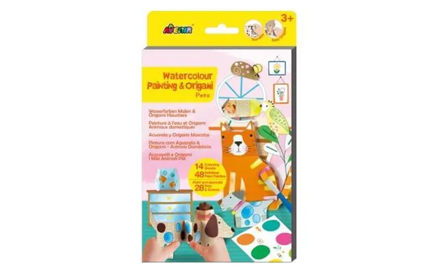 Creative 2 In 1 Painting And Origami Set Friendly Animals - Avenir