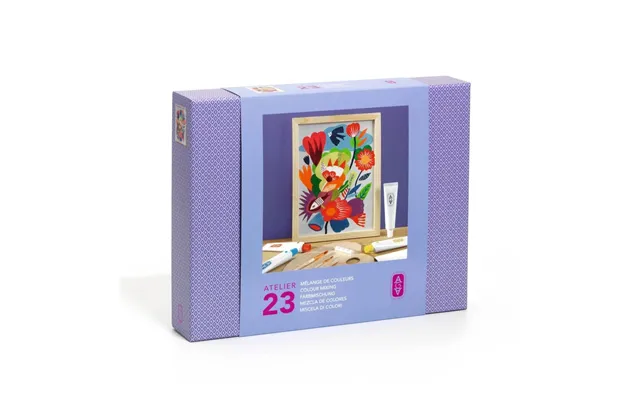 Creative Workshop 23 For Adults Painting Flowers - Djeco