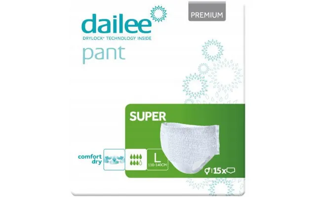 Dailee Pant Premium Super Absorbent Panties L - 15pcs product image