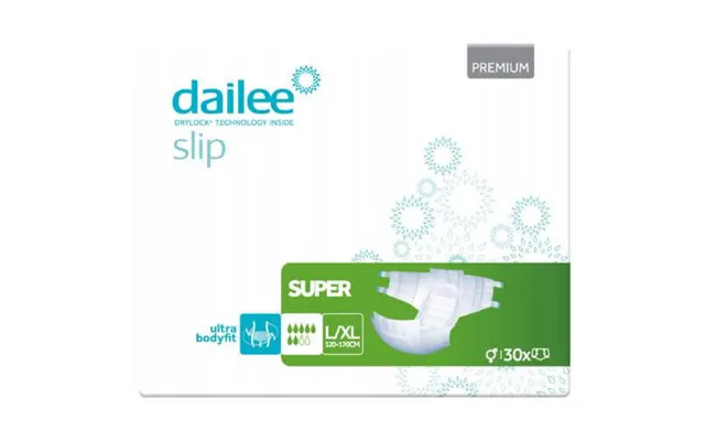 Dailee Slip Premium Super L Xl Anatomical Diapers - 30 Pieces