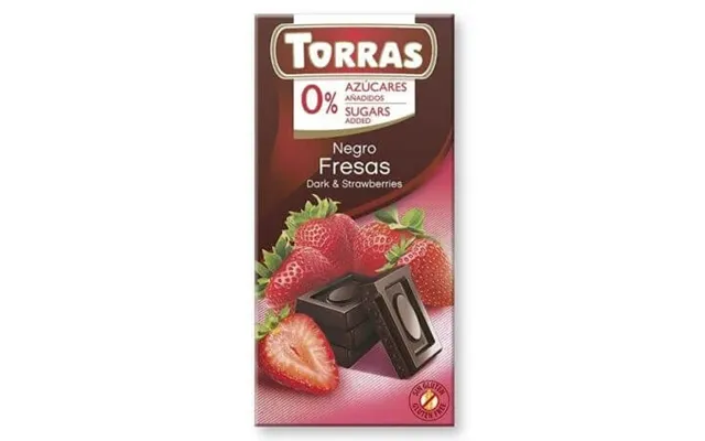 Dark Chocolate With Strawberries - 75 G