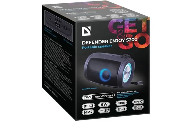 Defender Enjoy S200 Tws 2.0 Bluetooth Speaker Black