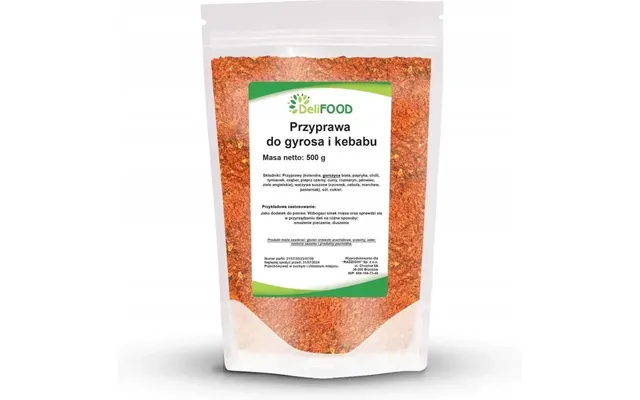 Delifood Seasoning For Gyros And Kebab 500 G