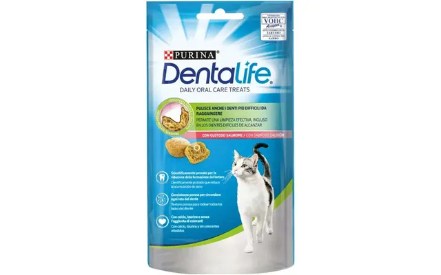Dentalife Feline Dailyoral Care Salmon Flavor 8x40gr - Snack For Cats