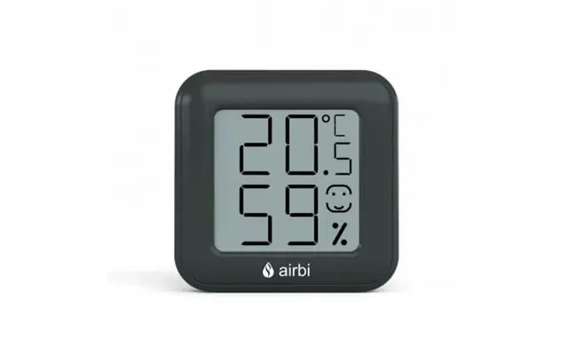 Digital Room Thermometer And Hygrometer - Black