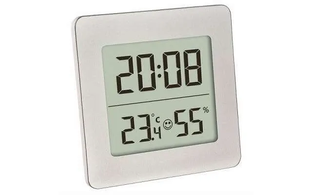 Digital Thermometer And Hygrometer With Clock And Alarm - 30