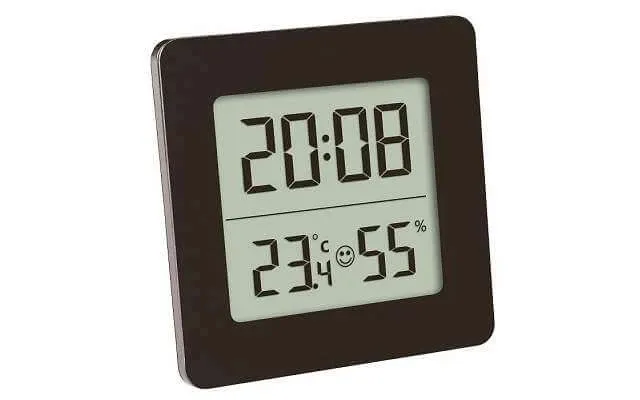 Digital Thermometer And Hygrometer With Clock And Alarm - 30