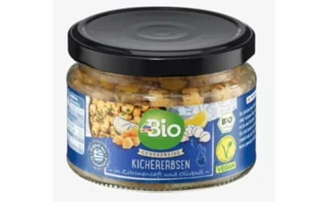 Dmbio Chickpeas In Lemon Brine With Olive Oil - 230 G