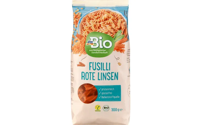 Dmbio Eco Red Lentil Fusilli - 300 G