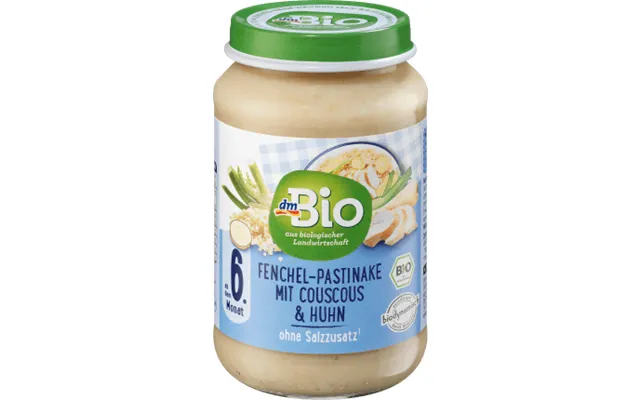 Dmbio Menu Of Parsnips With Couscous And Chicken Meat - 190 G