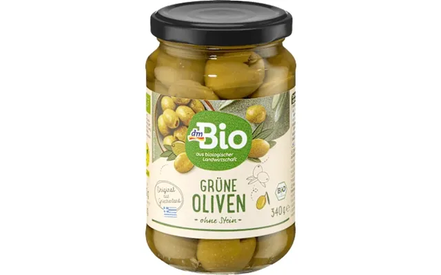Dmbio Pitted Green Olives - 180 G
