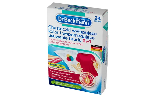 Dr. Beckmann 3in1 Color Fixing And Dirt Removal Wipes - 24 Pieces product image
