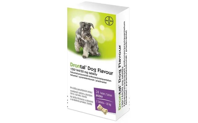 Drontal Dog Flavour 150 144 50 Mg 24 Tablets