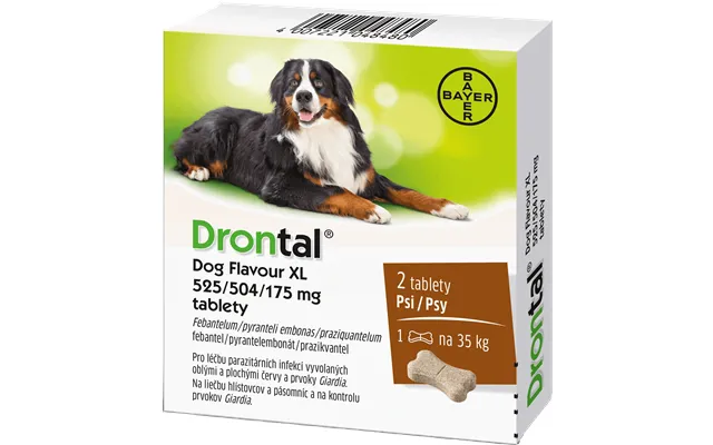 Drontal Dog Flavour Xl 175 Mg Tablets 2 Pcs