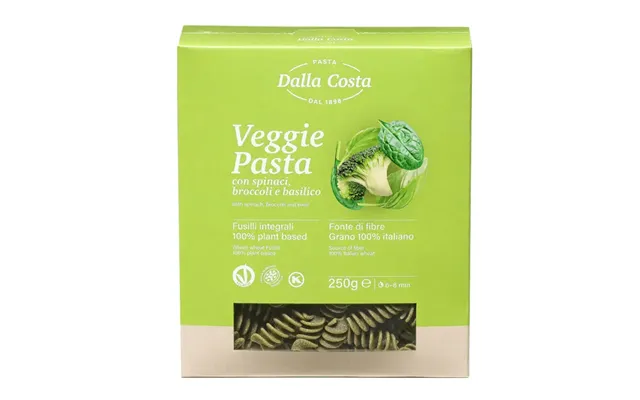 Durum Wheat Fusilli Pasta With Broccoli - Spinach And Basil