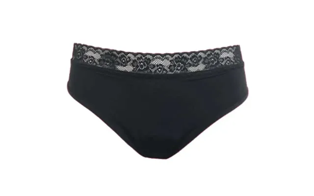 Enna Menstrual Panty Floral Classic Dia - Heavy Flow Size S,black