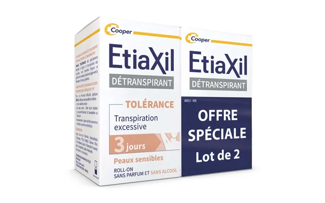 Etiaxil Detraspirant Deodorant Roll-on Excessive Sweat Tolerance Sensitive Skin 2x15ml product image