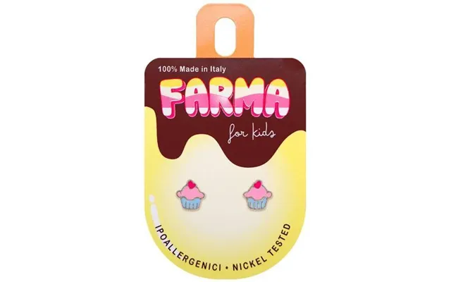 Farma Bijoux Hypoallergenic Earrings For Kids Cupcakes 7mm