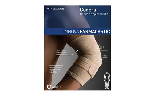 Farmalastic Elbow Support With Epicondylitis Band - Small Size