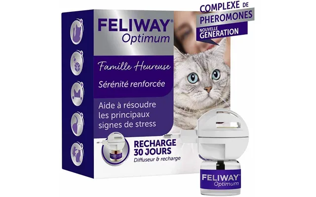 Feliway Optimum Serenity Renforcée Happy Family Kit Diffuser And Recharge Recharge De 48ml