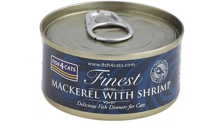 Fish4cats Canned Cat Food Finest Mackerel With Prawns 70 G product image