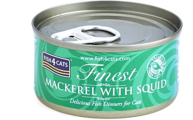 Fish4cats Canned Cat Food Finest Mackerel With Squid 70 G product image