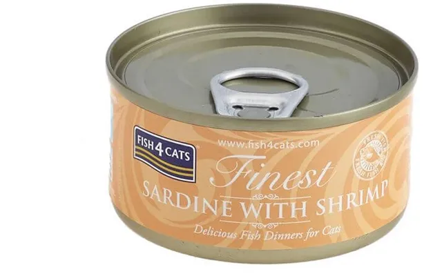 Fish4cats Canned Cat Food Finest Sardines With Prawns 70 G product image