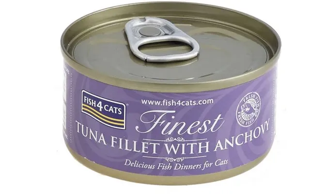 Fish4cats Canned Cat Food Finest Tuna With Anchovies 70 G product image