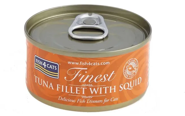 Fish4cats Canned Cat Food Finest Tuna With Squid 70 G product image