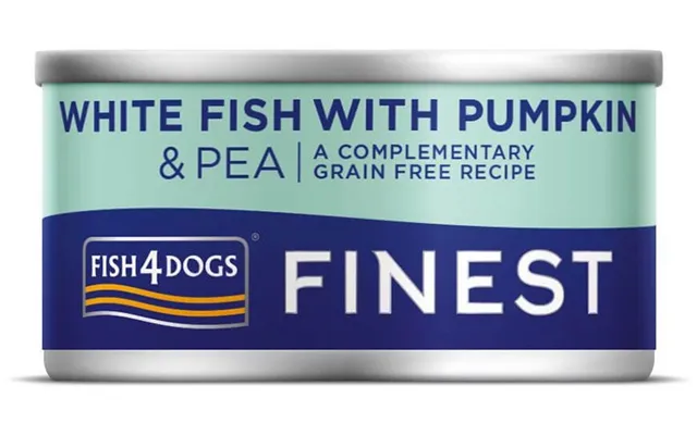 Fish4dogs Canned Dog Food Finest White Fish With Pumpkin And Peas 85 G product image