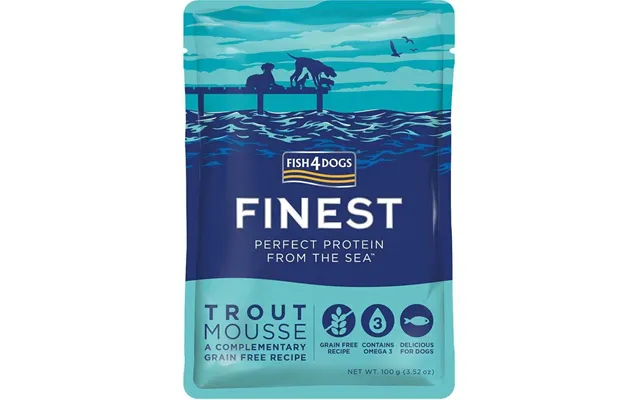 Fish4dogs Delicious Pouch For Dogs 99% Trout 100 G product image