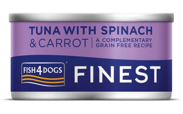 Fish4dogs Finest Canned Dog Food Canned Tuna With Carrots And Spinach 85 G product image