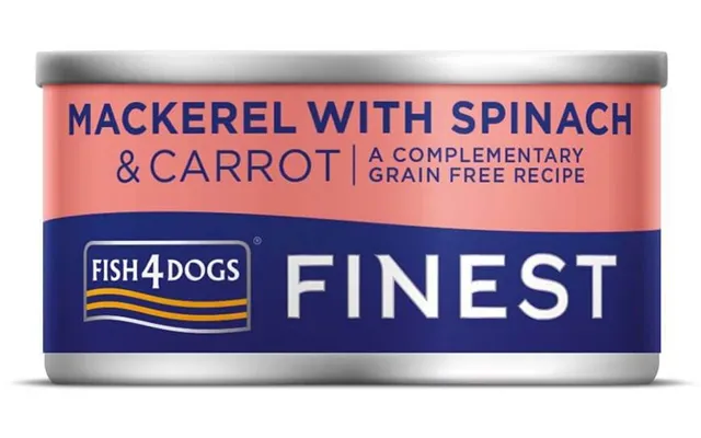 Fish4dogs Finest Canned Dog Food With Mackerel - Carrots And Spinach 85 G product image