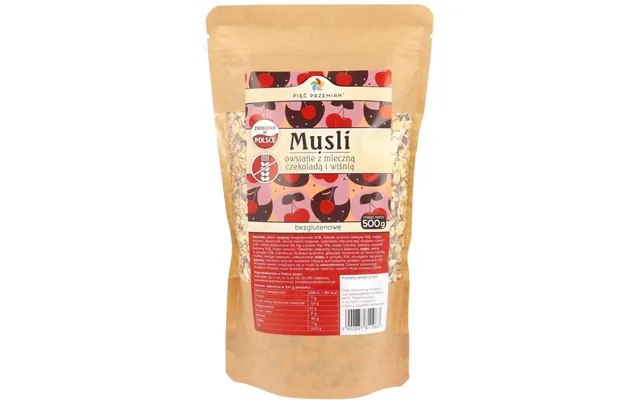 Five Transformations Oatmeal Muesli With Cherry And Milk Chocolate