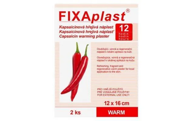 Fixaplast Warm Warm Capsaicin Hot Plaster 12 X 16 Cm - 2 Pieces