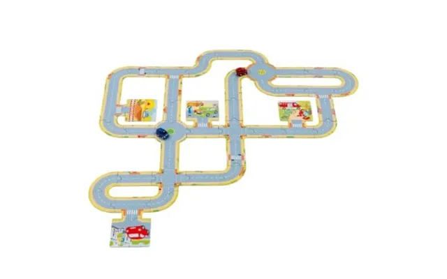 Floor Circuit With 2 Die Cast Cars Included - 3 Years